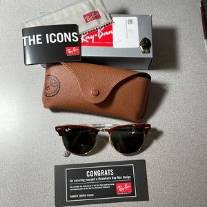 Ray-Ban Clubmaster Green Square Sunglasses
